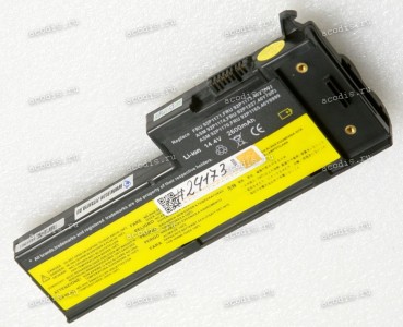 АКБ Lenovo IBM ThinkPad X60, X60s, X61, X61s 2600mAh/38Wh (42T4631, 92P1170, 92P1174, 92P1171, 92P1173, 92P1227) replace, без заглушки !