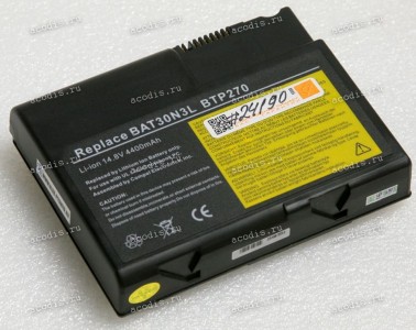 АКБ Acer Aspire 1200, Travelmate 270, 550, Fujitsu Amilo A, A-x600, D-5100, D-5500, D-6100, D-6500, D-7100, D-7500, D-x100, D-x500, LifeBook 30N3C, Rover DISCOVERY UT6, UT7 4400mAh (BTP-550, BT.A0101.001, BAT30N3L) replace АКБ Acer Aspire 1200, Travelmate 270, 550, Fujitsu Amilo A, A-x600, D-5100, D-5500, D-6100, D-6500, D-7100, D-7500, D-x100, D-x500, LifeBook 30N3C, Rover DISCOVERY UT6, UT7 4400mAh (BTP-550, BT.A0101.001, BAT30N3L) replace