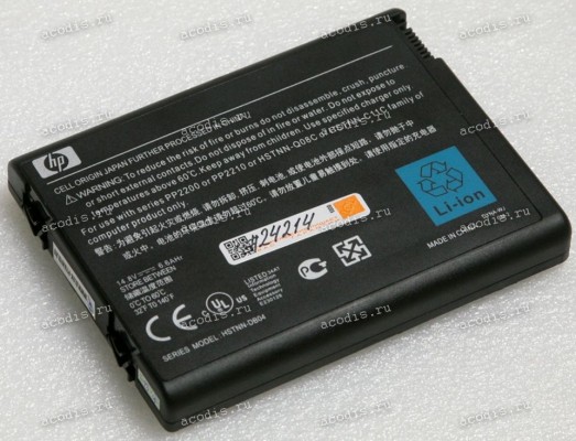 АКБ HP Compaq Business NX9600, Presario NX9100, R3000, Pavilion ZV5000, ZX5000 6600mAh (HSTNN-Q08C, HSTNN-C11C, HSTNN-DB04, HSTNN-DB03)