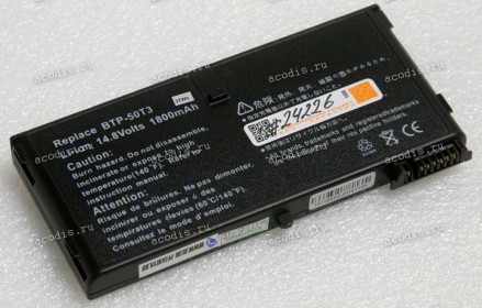 АКБ iRU Wistron 1235, Novia 1112 1800mAh (BTP-50T3) replace