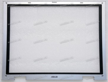 Верх. кр. рамка Asus M6800N серебристая с чёрным кантом (13-N951AP170)