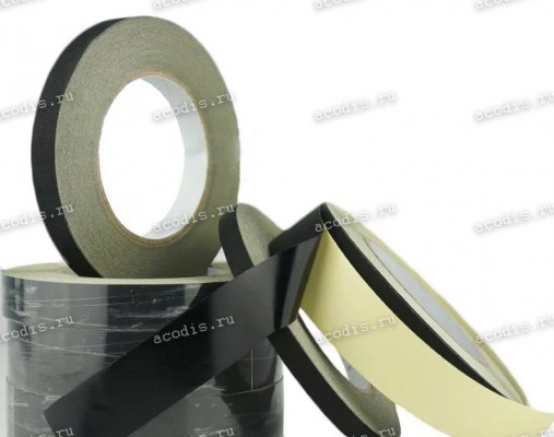 Ацетатный тканевый скотч (Acetate Cloth Tape) ширина 45 мм чёрный (30м)