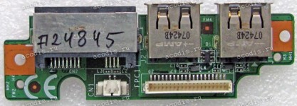 USB & RJ45 & RJ11 board MSI VR610, EX600 (p/n MS-16352 REV: 0B)