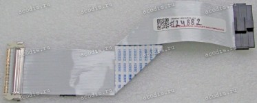 LCD LVDS FFC шлейф мониторный обратный 30 pin, шаг 1.0 mm, длина 190 mm, с замками с двух сторон