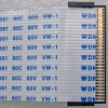 LCD LVDS FFC шлейф мониторный обратный 30 pin, шаг 1.0 mm, длина 190 mm, с замками с двух сторон