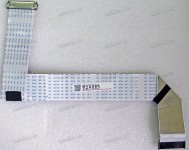 LCD LVDS FFC шлейф мониторный обратный 30 pin, шаг 1.0 mm, длина 400 mm, с замками с двух сторон