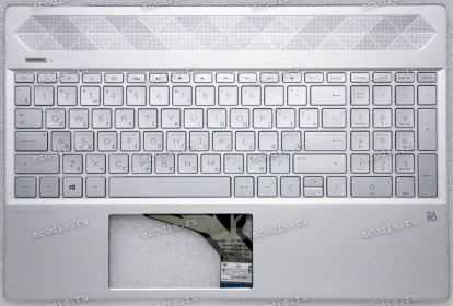 Keyboard HP Pavilion 15-CS2010 UR 6PR99 серебристый, русифицированный (SP5CD020GX2Q, L24752-251, DZC EBG7B015010-1, L13318-251, NSK-XN7BQ, AEG7C701010, 9Z.NEZBQ.70R, 56222843000, 71NGD832046, AP29M000420, HB19A1, L51658-251)+Topcase