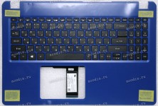 Keyboard Acer Aspire 3 A315-54-39 чёрная клавиатура, синий топкейс, русифицированная (SV5T_A72B, NKI151S051, 9190045FKA01, PK132CE2B04, AEZAU700110, FA2WE000320, AP2ME000120BLC1, V180566AS, 132CE2B04, 6BHHQN2005, AM2ME000100)+Topcase