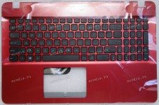 Keyboard Asus X541NA, X541SA, X541SC, X541UA, X541UV-3F красный, русифицированный  (90NB0CG4-R32UI0, 13NB0CG4AP0311, PY18102600593)+Topcase