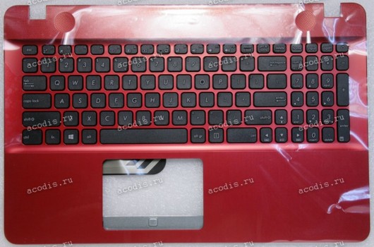 Keyboard Asus X541NA, X541SA, X541SC, X541UA, X541UV-3F красный, НЕрусифицированный  (90NB0CG4-R32UI0, 13NB0CG4AP0311, PY18102600593)+Topcase