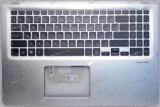 Keyboard Asus UX561UN-1B серебристый металл, клавиатура чёрная русифицированная (90NB0G32-R31RU0, 13NB0G42AP0231)+Topcase