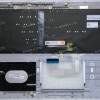Keyboard Asus UX561UN-1B серебристый металл, клавиатура чёрная русифицированная (90NB0G32-R31RU0, 13NB0G42AP0231)+Topcase