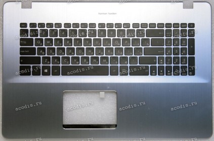 Keyboard Asus X705UD-3B серебристый металл, русифицированная (90NB0GA1-R33RU0, 13N1-2EA0211)+Topcase