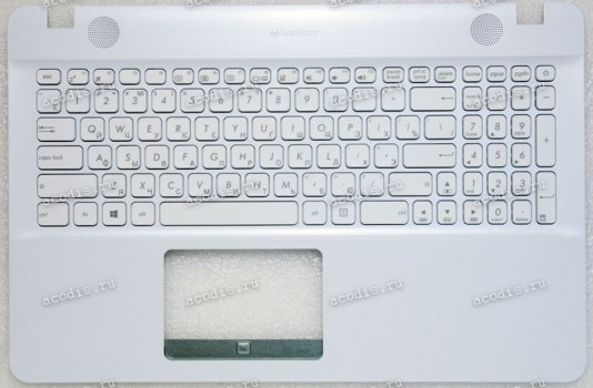 Keyboard Asus X541NA, X541UJ, X541UV-3G белый матовый, русифицированный (90NB0CG2-R31RU0, 13N0-ULA0M11, 13NB0CG2AP0311)+Topcase