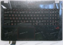 Keyboard Asus GL552VX-3B чёрный матовый, русифицированный (90NB0AW3-R31RU0, 13NB07Z1AP0341, 13N0-RZA0F41, PY18041803749)+Topcase