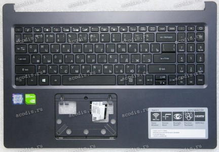 Keyboard Acer Aspire 3 A315-55KG-31E4 с разбора (TFQ36ZAUTATN, EAZAU00401A, SV5T-A72B, NKI15170A2, NK.I1517.0A2, AEZAU700210, NSK-RL0SQ, 6K+NFDOM.0DA, 4H+NFDOM.0DA) + topcase русифицированная original Keyboard Acer Aspire 3 A315-55KG-31E4 с разбора (TFQ36ZAUTATN, EAZAU00401A, SV5T-A72B, NKI15170A2, NK.I1517.0A2, AEZAU700210, NSK-RL0SQ, 6K+NFDOM.0DA, 4H+NFDOM.0DA) + topcase русифицированная original