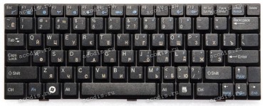 Keyboard MSI Wind U90, U100, U110, U120 чёрная, матовая русифицированная (K6C08J111003, ACK-9401, 911000970 )