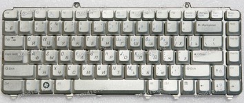 Keyboard Dell Inspiron 1420*, 15***, Vostro 1400, 1500, XPS M1330, M1420, M15** серебристая русифицированная (0WM824)