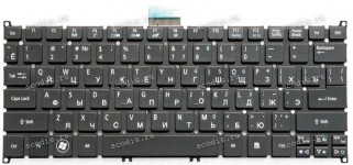 Keyboard Acer Aspire AS S5, S3-391, S3-951 чёрная, матовая русифицированная (NSK-R12PC 0R, PK130NS2A04, 9Z.N7WPC.20R)