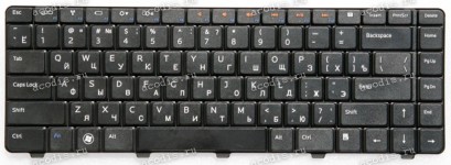 Keyboard Dell Inspiron 14V, 14R, N3010, N4010, N4020, N4030, N5030, M5030 чёрная, матовая русифицированная (V100830AS1, AEUM8700010)