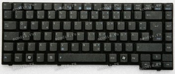Keyboard Asus A3 A/E/H/F/V, A4, A4000, A7*, F5*, M9, R20, X50VL, Z8, Z8000 чёрная матовая, нерусифицированная (V012262AK1, 04GN9V1KGER2, 04GN9V1KGE13-2, 9J.N0D82.10G)