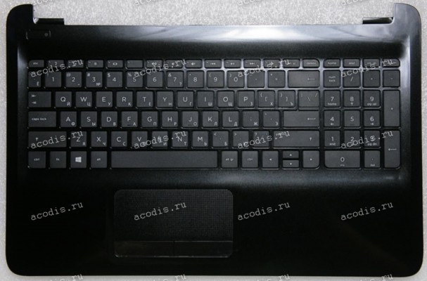 Keyboard HP 250 G4, 250 G5, 255 G4, 255 G5, Pavilion 15-AC, 15-AF, 15-AY, 15-BA чёрная матовая в чёрном топкейсе русифицированная (913072-251, PK131O21A05, NSK-CWBSC, 9Z.NC8SC.B0R, AP1O20003B0, AM1EM000310) +Topcase original