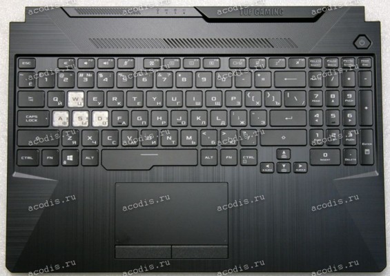 Keyboard Asus FX506LH, FA506II-1A (90NR03M1-R31RU0, 3BBKXTAJN00, CTC2020808PLAB15A1, CTC201013ASSB5A1, DQ60PLBLB36, 04060-01200000, AL203660G1045, AEBKX700010, 0KNR0-661VRU00, V191346AS1, JMO0KNR0-661VRU00120380047E, 3YBKXKSJN00)  K/B_(RU)_MODULE/AS + Top