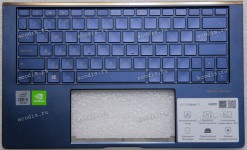 Keyboard Asus UX334F, UX334FLC синий русифицированная (13N1-96A0821)+Topcase