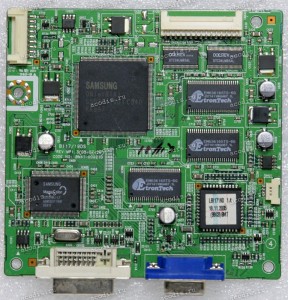 Mainboard Samsung 17,0" 1280x1024 730BF (Bi17/19DS) (BN41-00621D) REV: MP1 (CHIP Samsung S5D2542X01 C540) (CHIP Samsung SE59AWJ-LF) (2 CHIP DOESTEC DTC34LM85AL) (3 CHIP EtronTech EM636165TS-6G) Mainboard Samsung 17,0" 1280x1024 730BF (Bi17/19DS) (BN41-00621D) REV: MP1 (CHIP Samsung S5D2542X01 C540) (CHIP Samsung SE59AWJ-LF) (2 CHIP DOESTEC DTC34LM85AL) (3 CHIP EtronTech EM636165TS-6G)