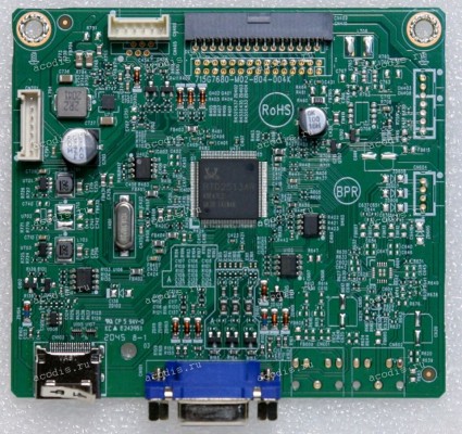 Mainboard Acer 21,5" 1920x1080 V227Q (V227Q bi) (715G7680-M02-B04-004K) (E243951) (CHIP RTD2513AR K9E47E2 GK39) (V0.04)