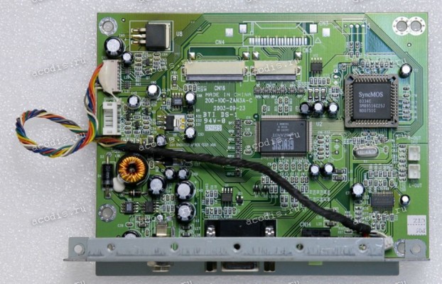 Mainboard ProView 15,0" 1024x768 SAMPO CY-565 (200-100-ZAN3A-C) (GENESIS gmZAN3T 34297 AD 0338 A) (SyncMOS 0334C SM89516C25J N00751C)