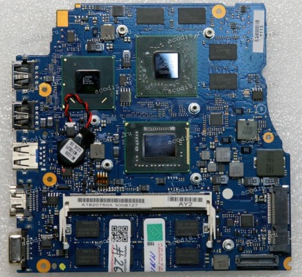 MB Sony VPCSA, VPCSB3V9R, VPCSC, VPCSD, VPCSE1V9R MBX-237 (A1820750A) V030_MP_10L_HDI_MB MBX-237 REV: 1.3 Intel Core i7-2620M SR041 AMD 216-0810005 Intel SLJ4N 8 чипов Hynix H5TQ1G63DFR 11C 16 чипов SEC 104 HCH9 K4B2G0846C