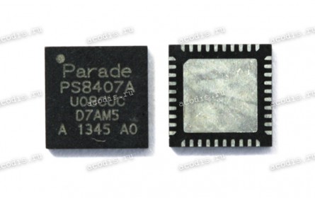 Микросхема Parade PS8407A 5x5mm 40-pin TQFN package (TQFN-40) HDMI Jitter Cleaning Repeater / Retimer, Low Power
