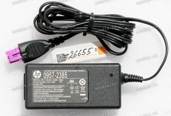 БП HP/Compaq - 22V 455mA 11W (p/n: 0957-2385, 121538-11, LiteOn PE-1350-02HV, PE-1100-08H) original