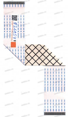 LCD LVDS FFC шлейф мониторный прямой 30 pin, шаг 1.0 mm, длина 220 mm Samsung LS23A350HS/ZA, LS23A350HSY/ZA (p/n BN96-13227V)