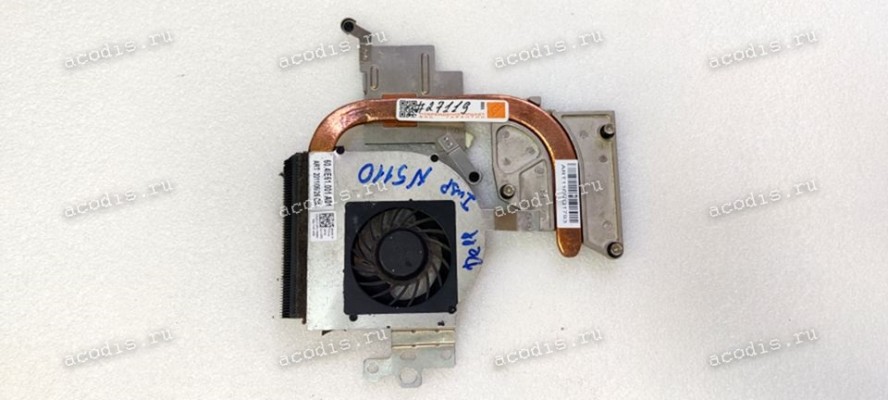 Сист.охл. Dell Inspiron N5110 (CN-0J1VPC-70091-16Q-7167-A00, KSB0505HA DC05V 0.38A AJ1F)