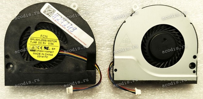 Кулер Acer Aspire E1-532, E1-532P, E1-572, E1-572G, E1-572P, E1-572PG, V5-561, V5-561G, V5-561P, V5-561PG, Travelmate P255, P255-M, P255-MG, P455, Compal V5xxx, Gateway NE572, Packard Bell EasyNote TE69HW (p/n: DFS501105FQ0T FFC2) 3pin NEW original
