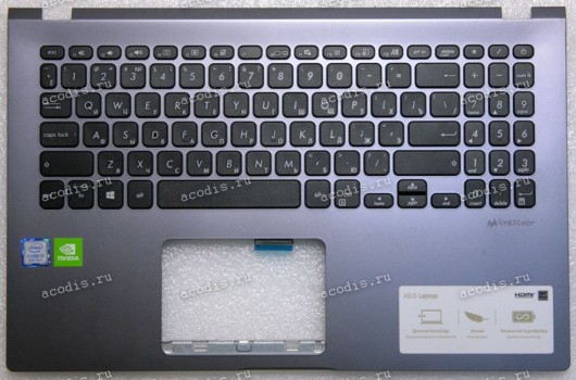 Keyboard Asus X509, X509UA, X509UB серый русифицированный (13NB0M22P03016, 13N1-AHA0D11, 13NB0MZ2P03016, 13NB0MZ2P02017, 12NB0MZ2P02012, 13NB0MZ2AP0301, 39XKRTAJN20)+Topcase