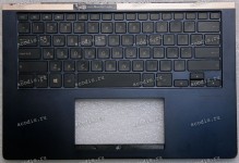 Keyboard Asus UX450F, UX450FD, UX450FDX синий, русифицированный (13N1-5SA0211)+Topcase