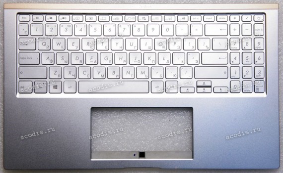 Keyboard Asus UX534FAC-2S, UX534FT серебристый, русифицированный (90NB0NM5-R30510, 0KN1-9D3RU16, 0KNB0-563QRU00, 13N1-9DA0Q21, 13NB0NM1P01011-1)+Topcase