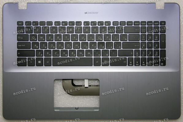 Keyboard Asus X705UA-1B, X705UF, X705UQ серебристо-синий, русифицированный (90NB0EV2-R35RU0,90NB0EV2-R35RU0, ACM17C23SU-528, 0KN1-2R1RU12, 0KNB0-610YRU00, 0KN1-2R1RU1217345020143) + Topcase