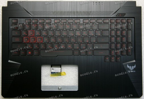 Keyboard Asus FX705GD, FX705GE-1B, FX705GM TUF Gaming чёрный русифицированная, с подсветкой  (90NR00Z2-R30RU1)+ Topcase