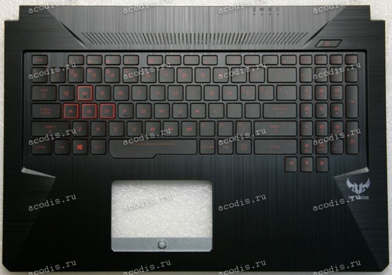 Keyboard Asus FX705GD, FX705GE-1B, FX705GM TUF Gaming чёрный нерусифицированная, с подсветкой  (90NR00Z2-R30UI1)+ Topcase