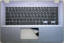 Keyboard Asus X505BA-1B серо-синий русифицированный  (90NB0G12-R31RU0, 13NB0F42P03011, 39XKETCJN00) + Topcase