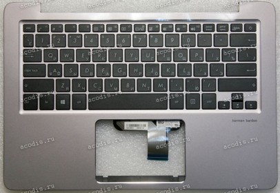 Keyboard Asus UX310UA-1A, UX410UA светло-серый металлик, русифицированный  (90NB0CJ1-R32RU0, 13N0-UMA0211, 13NB0CJ1AM0311) + Topcase