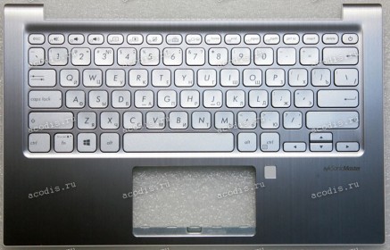 Keyboard Asus X330FA, X330FN, X330UA, X330UN-2D серебристый металл, русифицированный  (90NB0JD2-R31RU0, 13NB0JF1P06011, 13N1-5NA0401, 13NB0JF2AM0201)+ Topcase