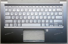 Keyboard Asus X330FA, X330FN, X330UA, X330UN-2D серебристый металл, русифицированный  (90NB0JD2-R31RU0, 13NB0JF1P06011, 13N1-5NA0401, 13NB0JF2AM0201)+ Topcase