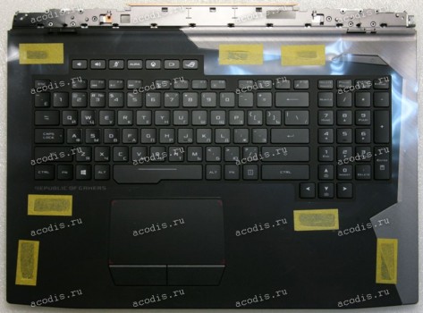 Keyboard Asus G703GS-1A чёрная матовая, русифицированная (90NR0091-R31RU0, 13NR0091AP0101)+ Topcase