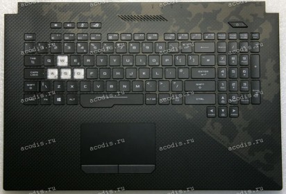 Keyboard Asus GL704GM-1A чёрный матовый, нерусифицированный (90NR00N1-R30280, 90NR00N1-R30270, 13N1-5BA0301, 13NR00N0AP0201, 0KNR0-661GUK00)+ Topcase