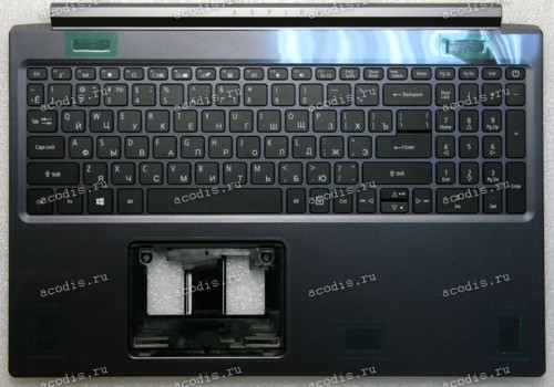 Keyboard Acer Aspire 7 A715-75G-56ZT, A715-75-75G (6B.Q99N2.005, 6BQ99N2005, AP2Y2000200SVT20A, NKI1513124, SV05P_A80BWL, NKI151S0BM, K5150769KA01, PK132Y22A04, AN2Y2000600-SSH3, AM2T2000600-SSH3, ) + topcase русифицированная  NEW original